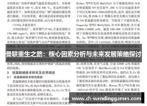 曼联重生之路:核心因素分析与未来发展策略探讨 曼联重生之路:核心因素分析与未来发展策略探讨