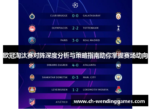 欧冠淘汰赛对阵深度分析与策略指南助你掌握赛场动向